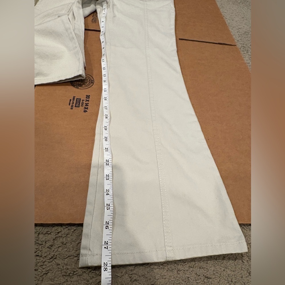 Vintage Y2K Gasoline Hippie Embroidered Flare Khaki Pants Women’s Size 12 EUC - Picture 15 of 16